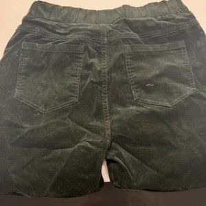 Flared button-less corduroys